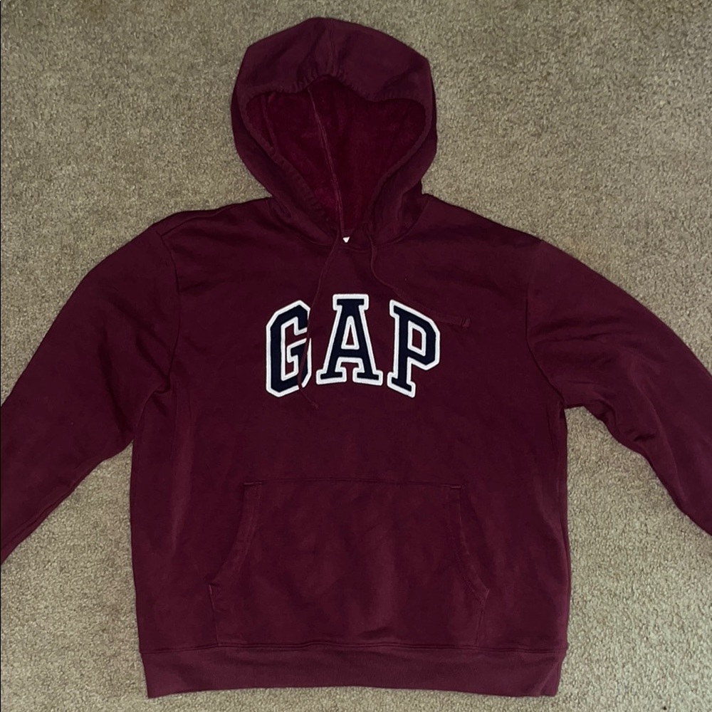 GAP Burgundy Hoodie with Logo